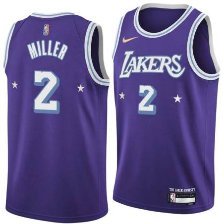 2021-22City Anthony Miller Twill Basketball Jersey -Lakers #2 Miller Twill Jerseys, FREE SHIPPING