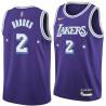 2021-22City MarShon Brooks Twill Basketball Jersey -Lakers #2 Brooks Twill Jerseys, FREE SHIPPING