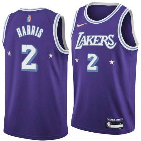 2021-22City Elias Harris Twill Basketball Jersey -Lakers #2 Harris Twill Jerseys, FREE SHIPPING