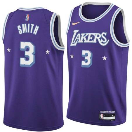 2021-22City Elmore Smith Twill Basketball Jersey -Lakers #3 Smith Twill Jerseys, FREE SHIPPING