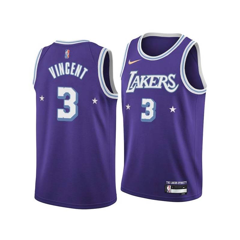 2021-22City Jay Vincent Twill Basketball Jersey -Lakers #3 Vincent Twill Jerseys, FREE SHIPPING