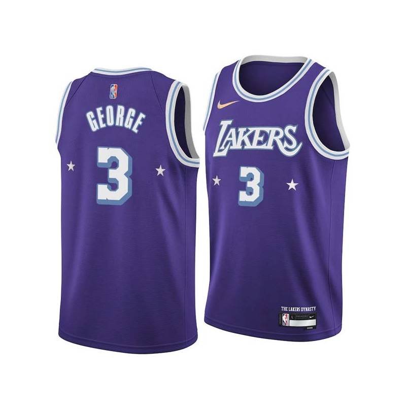 2021-22City Devean George Twill Basketball Jersey -Lakers #3 George Twill Jerseys, FREE SHIPPING