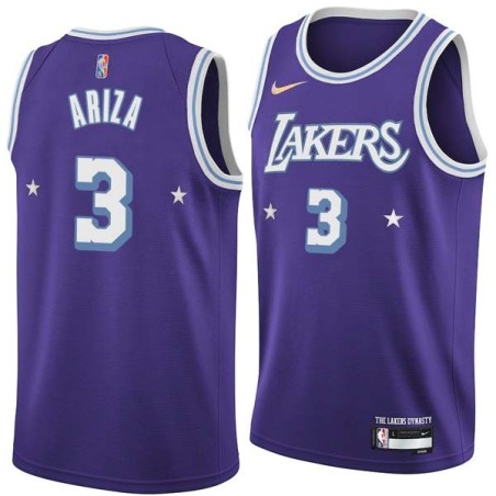 2021-22City Trevor Ariza Twill Basketball Jersey -Lakers #3 Ariza Twill Jerseys, FREE SHIPPING