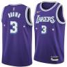 2021-22City Anthony Brown Twill Basketball Jersey -Lakers #3 Brown Twill Jerseys, FREE SHIPPING