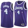 2021-22City Antawn Jamison Twill Basketball Jersey -Lakers #4 Jamison Twill Jerseys, FREE SHIPPING