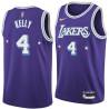 2021-22City Ryan Kelly Twill Basketball Jersey -Lakers #4 Kelly Twill Jerseys, FREE SHIPPING