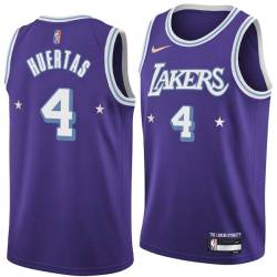 2021-22City Marcelo Huertas Twill Basketball Jersey -Lakers #4 Huertas Twill Jerseys, FREE SHIPPING