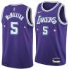 2021-22City Jim McMillian Twill Basketball Jersey -Lakers #5 McMillian Twill Jerseys, FREE SHIPPING