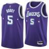 2021-22City Robert Horry Twill Basketball Jersey -Lakers #5 Horry Twill Jerseys, FREE SHIPPING