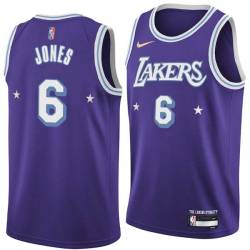 2021-22City Eddie Jones Twill Basketball Jersey -Lakers #6 Jones Twill Jerseys, FREE SHIPPING