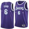 2021-22City Maurice Evans Twill Basketball Jersey -Lakers #6 Evans Twill Jerseys, FREE SHIPPING