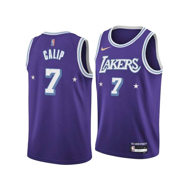 2021-22City Demetrius Calip Twill Basketball Jersey -Lakers #7 Calip Twill Jerseys, FREE SHIPPING