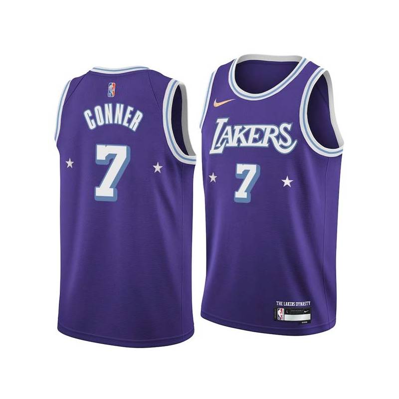 2021-22City Lester Conner Twill Basketball Jersey -Lakers #7 Conner Twill Jerseys, FREE SHIPPING