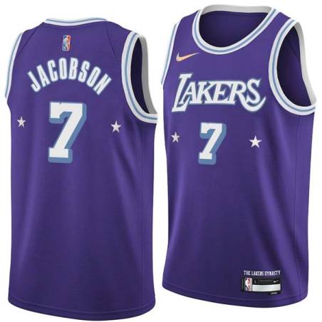 2021-22City Sam Jacobson Twill Basketball Jersey -Lakers #7 Jacobson Twill Jerseys, FREE SHIPPING