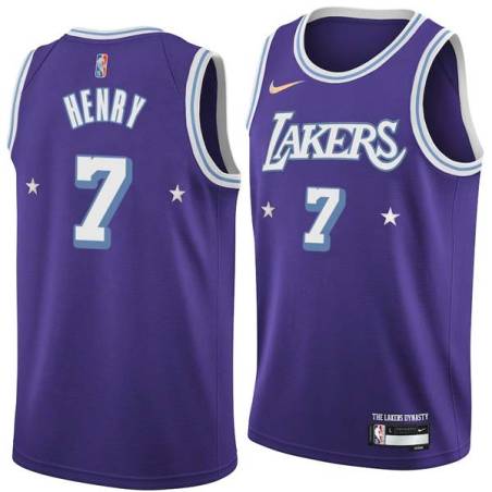 2021-22City Xavier Henry Twill Basketball Jersey -Lakers #7 Henry Twill Jerseys, FREE SHIPPING