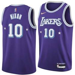 2021-22City Norm Nixon Twill Basketball Jersey -Lakers #10 Nixon Twill Jerseys, FREE SHIPPING