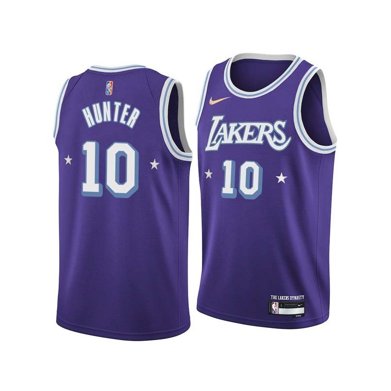 2021-22City Lindsey Hunter Twill Basketball Jersey -Lakers #10 Hunter Twill Jerseys, FREE SHIPPING