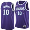 2021-22City Trey Johnson Twill Basketball Jersey -Lakers #10 Johnson Twill Jerseys, FREE SHIPPING