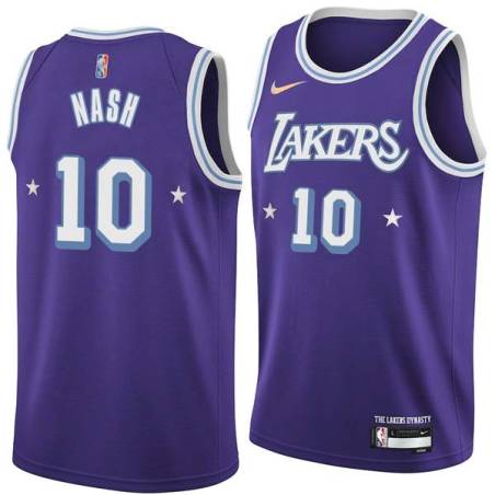 2021-22City Steve Nash Twill Basketball Jersey -Lakers #10 Nash Twill Jerseys, FREE SHIPPING