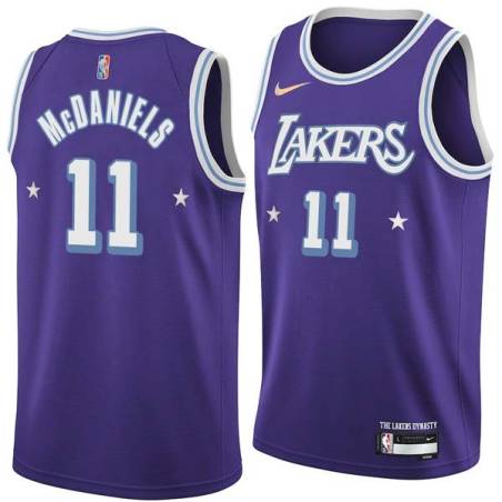 2021-22City Jim McDaniels Twill Basketball Jersey -Lakers #11 McDaniels Twill Jerseys, FREE SHIPPING