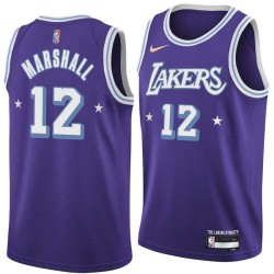 2021-22City Kendall Marshall Twill Basketball Jersey -Lakers #12 Marshall Twill Jerseys, FREE SHIPPING