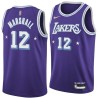 2021-22City Kendall Marshall Twill Basketball Jersey -Lakers #12 Marshall Twill Jerseys, FREE SHIPPING