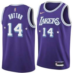 2021-22City Joe Hutton Twill Basketball Jersey -Lakers #14 Hutton Twill Jerseys, FREE SHIPPING