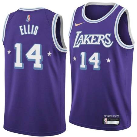 2021-22City Leroy Ellis Twill Basketball Jersey -Lakers #14 Ellis Twill Jerseys, FREE SHIPPING