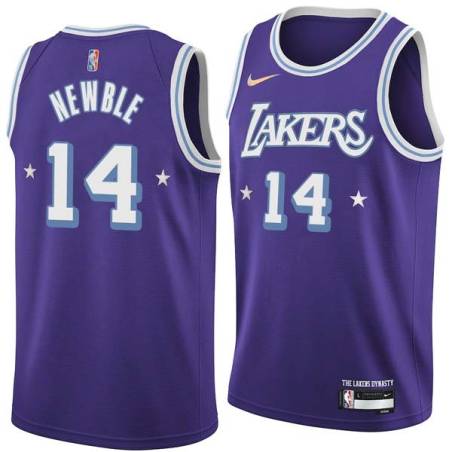 2021-22City Ira Newble Twill Basketball Jersey -Lakers #14 Newble Twill Jerseys, FREE SHIPPING