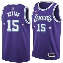 2021-22City Joe Hutton Twill Basketball Jersey -Lakers #15 Hutton Twill Jerseys, FREE SHIPPING