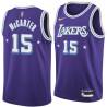 2021-22City Willie McCarter Twill Basketball Jersey -Lakers #15 McCarter Twill Jerseys, FREE SHIPPING