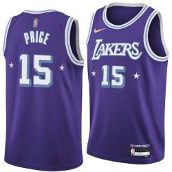 2021-22City Jim Price Twill Basketball Jersey -Lakers #15 Price Twill Jerseys, FREE SHIPPING