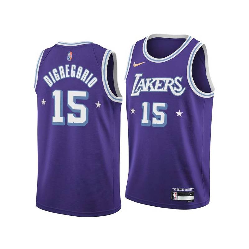 2021-22City Ernie DiGregorio Twill Basketball Jersey -Lakers #15 DiGregorio Twill Jerseys, FREE SHIPPING