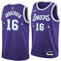 2021-22City Johnny Jorgensen Twill Basketball Jersey -Lakers #16 Jorgensen Twill Jerseys, FREE SHIPPING