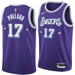 2021-22City Jim Pollard Twill Basketball Jersey -Lakers #17 Pollard Twill Jerseys, FREE SHIPPING