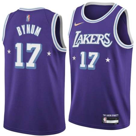 2021-22City Andrew Bynum Twill Basketball Jersey -Lakers #17 Bynum Twill Jerseys, FREE SHIPPING