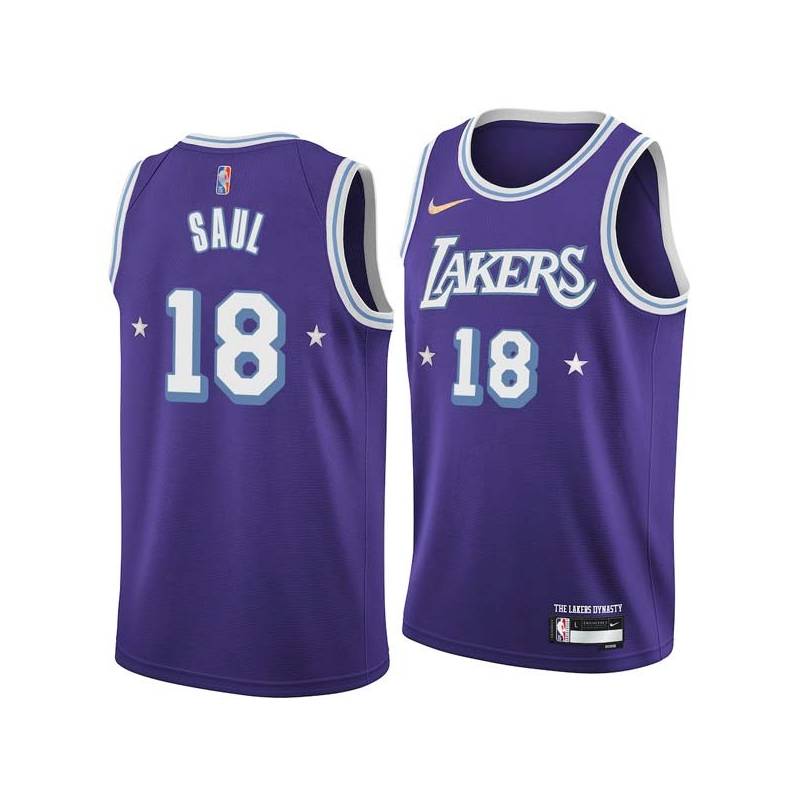 2021-22City Pep Saul Twill Basketball Jersey -Lakers #18 Saul Twill Jerseys, FREE SHIPPING