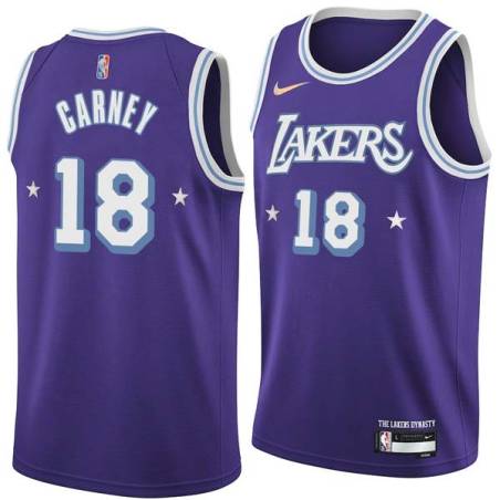 2021-22City Bob Carney Twill Basketball Jersey -Lakers #18 Carney Twill Jerseys, FREE SHIPPING