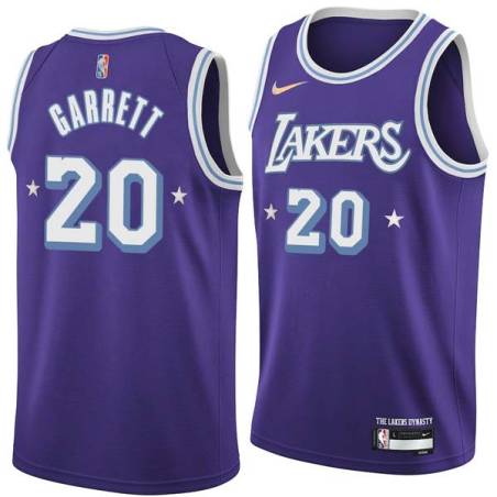 2021-22City Dick Garrett Twill Basketball Jersey -Lakers #20 Garrett Twill Jerseys, FREE SHIPPING