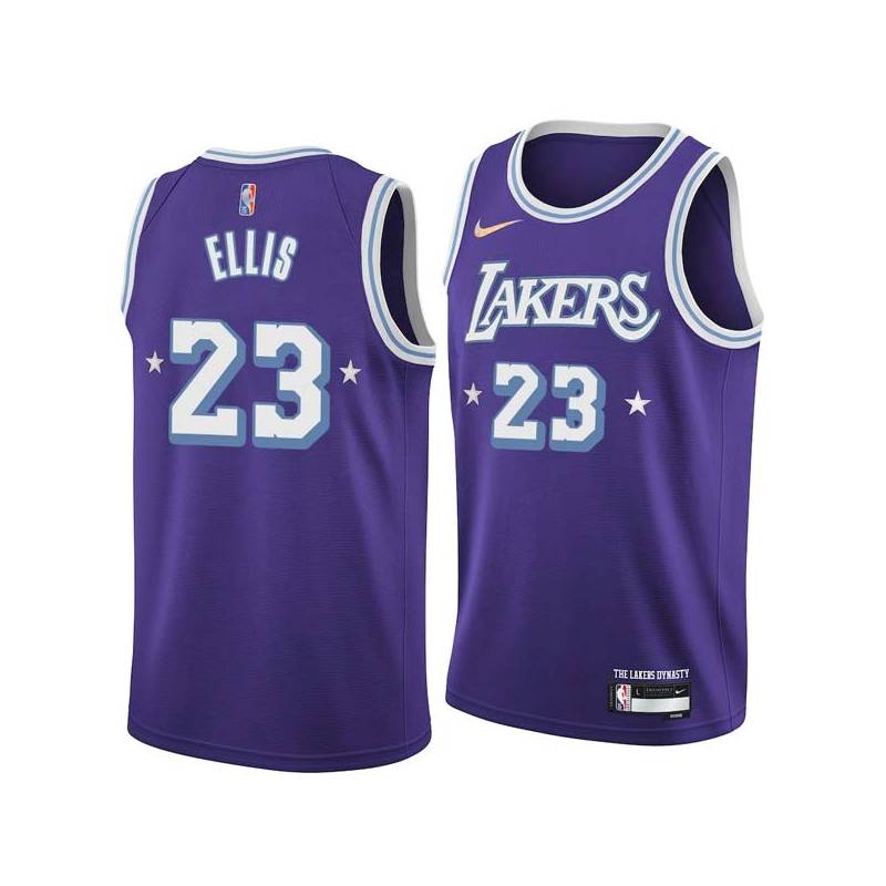 2021-22City Boo Ellis Twill Basketball Jersey -Lakers #23 Ellis Twill Jerseys, FREE SHIPPING