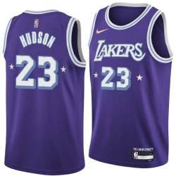 2021-22City Lou Hudson Twill Basketball Jersey -Lakers #23 Hudson Twill Jerseys, FREE SHIPPING