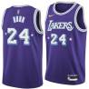 2021-22City Ron Horn Twill Basketball Jersey -Lakers #24 Horn Twill Jerseys, FREE SHIPPING