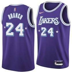 2021-22City Adrian Branch Twill Basketball Jersey -Lakers #24 Branch Twill Jerseys, FREE SHIPPING