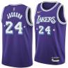 2021-22City Jim Jackson Twill Basketball Jersey -Lakers #24 Jackson Twill Jerseys, FREE SHIPPING