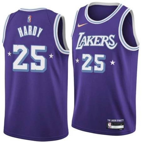 2021-22City Alan Hardy Twill Basketball Jersey -Lakers #25 Hardy Twill Jerseys, FREE SHIPPING