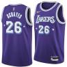 2021-22City Danny Schayes Twill Basketball Jersey -Lakers #26 Schayes Twill Jerseys, FREE SHIPPING