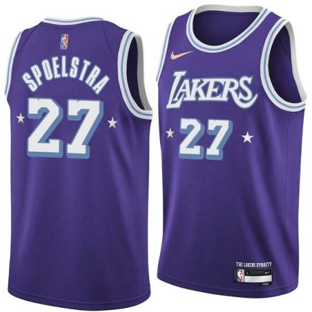 2021-22City Art Spoelstra Twill Basketball Jersey -Lakers #27 Spoelstra Twill Jerseys, FREE SHIPPING