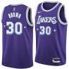 2021-22City Roger Brown Twill Basketball Jersey -Lakers #30 Brown Twill Jerseys, FREE SHIPPING