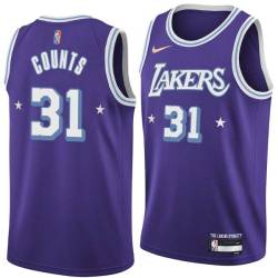 2021-22City Mel Counts Twill Basketball Jersey -Lakers #31 Counts Twill Jerseys, FREE SHIPPING