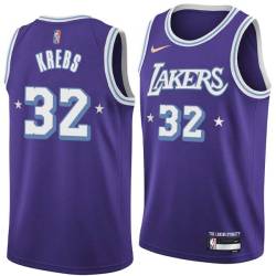 2021-22City Jim Krebs Twill Basketball Jersey -Lakers #32 Krebs Twill Jerseys, FREE SHIPPING